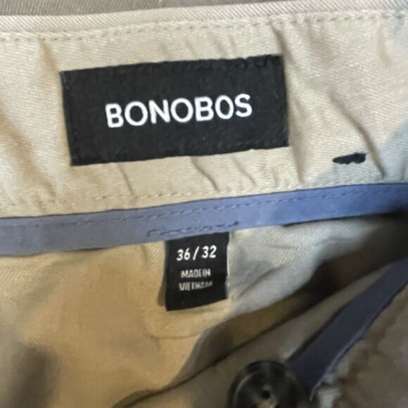 Bonobos Pants Mens 36x32 Tan Friday Chinos Weekday Warrier Office Golf Casual - Picture 3 of 14